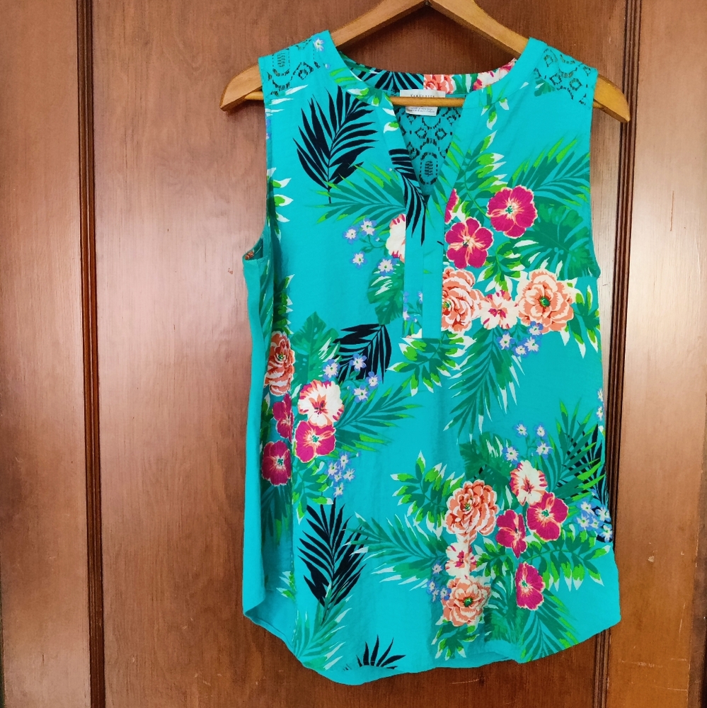 Sleeveless Van Heusen Floral Print Top